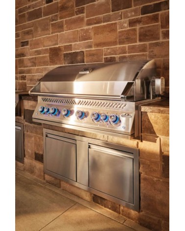 BARBACOA DE GAS SERIE 700 INTEGRADA DE 44 con quemadores infrarrojos duales