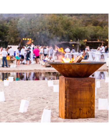 BARBACOA DE LEÑA OFYR CORTEN CLÁSICO 100