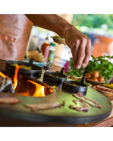 BARBACOA DE LEÑA OFYR ALMACENAMIENTO CLÁSICO CORTEN 85