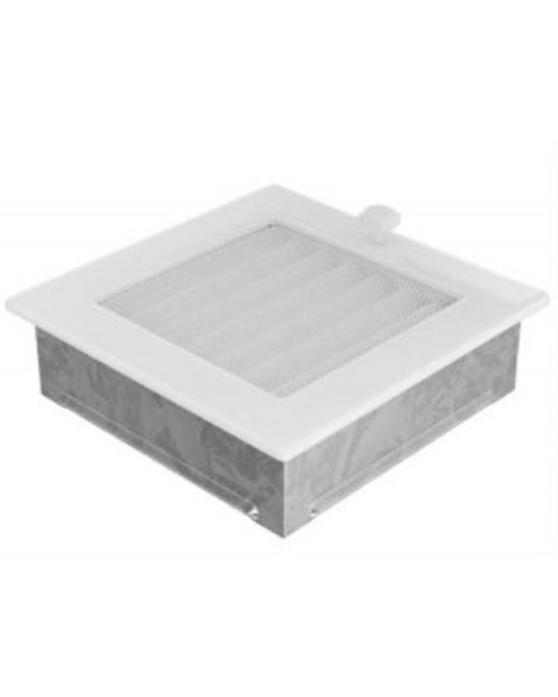 Rejilla de ventilación regulable (25 x 17 cm, Blanco, Aluminio)